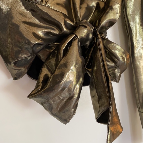 Wayf Gold Wrap Top - Picture 2 of 4